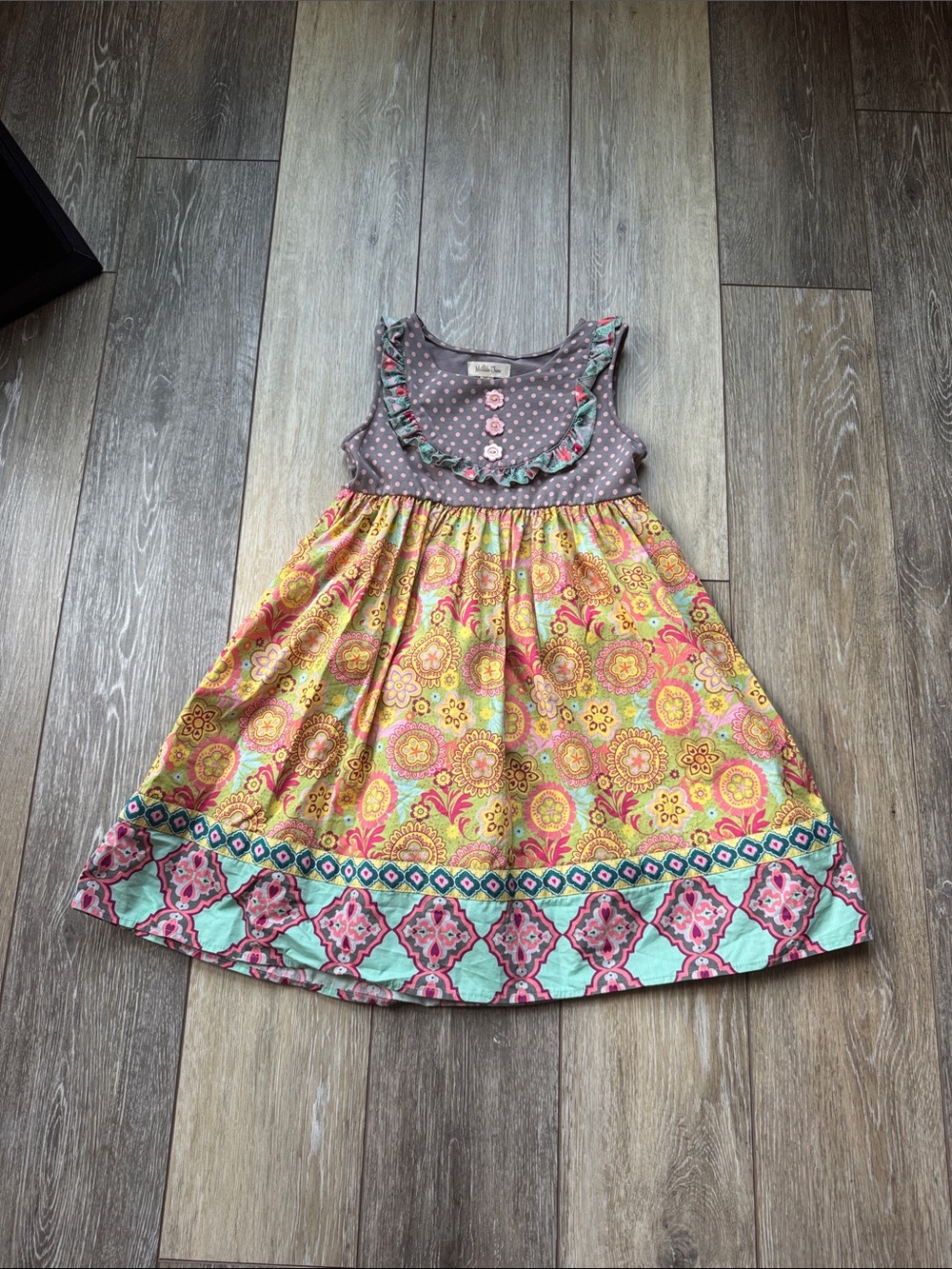 Matilda Jane Yellow, Pink & Mint Patterned Sundress